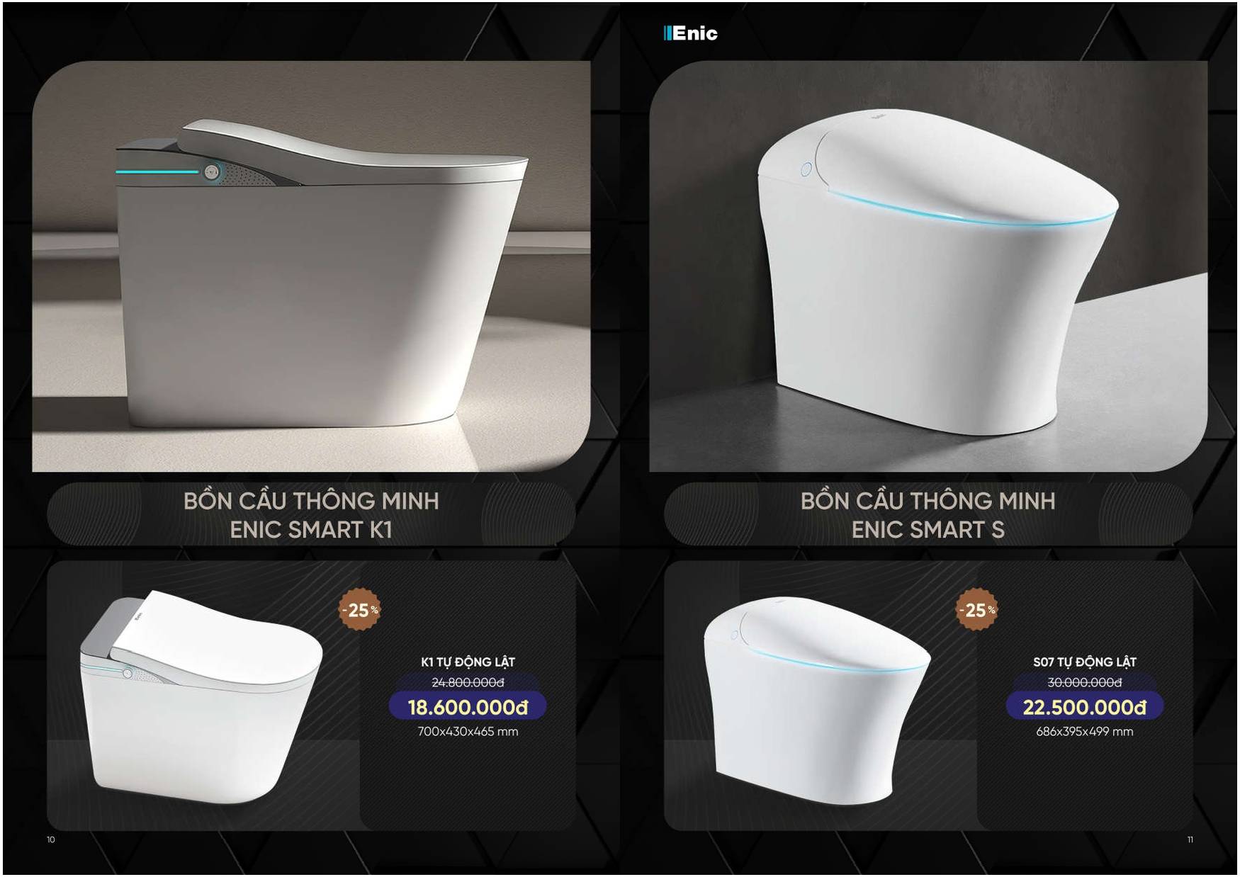 Bảng giá và Catalogue Thiết bị vệ sinh thông minh ENIC /Page 5